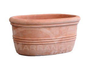 Oval Planter with Rings